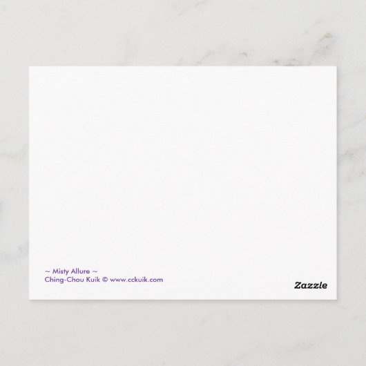 霧の魅力 – はがき (裏面)