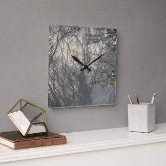 霧の魔法の壁時計、27.3 cm平方アクリル スクエア壁時計