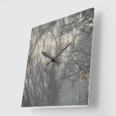 霧の魔法の壁時計、27.3 cm平方アクリル スクエア壁時計 (傾斜)