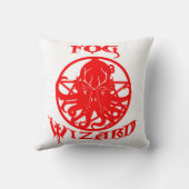 霧の魔法使いの両面の邪悪な枕 クッション (裏面)