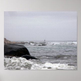 霧の魚釣り ポスター