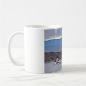 霧のEsopus草原の灯台の眺め コーヒーマグカップ (左)