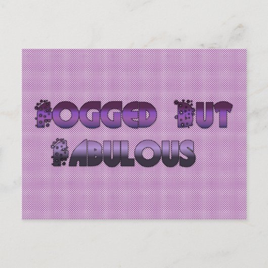 霧はあるが素晴らしい ポストカード (正面)