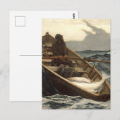 霧はウィンズロ警告ー・ホーマー ポストカード (正面/裏面)