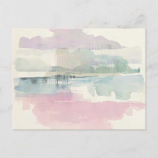 霧を持ち上げる |ソフトパステル ポストカード (正面)