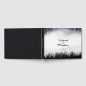 霧ミニマルの多いトウヒの森の結婚自然 ゲストブック (全面)