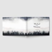 霧ミニマルの多いトウヒの森の結婚自然 ゲストブック (全面)