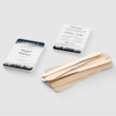 霧ミニマルの多いトウヒの森の結婚自然 ハンドファン (組立なし)