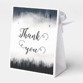 霧ミニマルの多いトウヒの森の結婚自然 フェイバーボックス (裏面サイド)