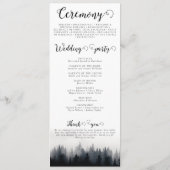 霧ミニマルの多いトウヒの森の結婚自然 プログラム (裏面)