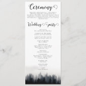 霧ミニマルの多いトウヒの森の結婚自然 プログラム (裏面)