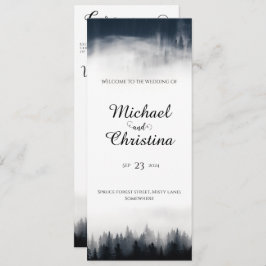 霧ミニマルの多いトウヒの森の結婚自然 プログラム