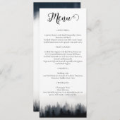 霧ミニマルの多いトウヒの森の結婚自然 メニュー (正面/裏面)