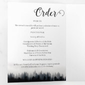 霧ミニマルの多いトウヒの森の結婚自然 三つ折りプログラム (内部最初)