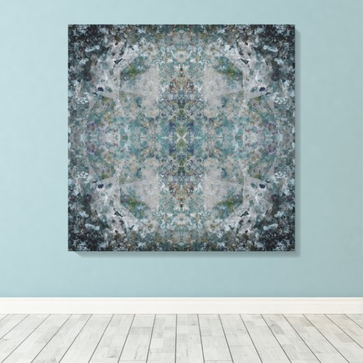 霧モダンの中で抽象芸術アートの一種 キャンバスプリント (インサイチュ (ウッドフロア))