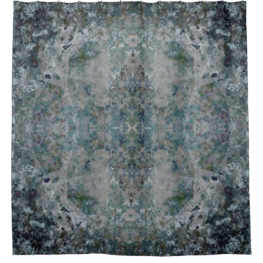 霧モダンの中で抽象芸術アートの一種 シャワーカーテン (正面)