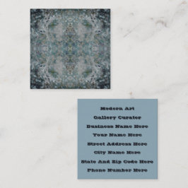 霧モダンの中で抽象芸術アートの一種 スクエア名刺
