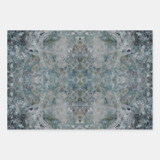 霧モダンの中で抽象芸術アートの一種 ラッピングペーパーシート (正面)