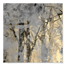 霧モダンの森芸術的絵画の