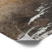 霧保の風景の中の鉄道線路の写真 ポスター (角)