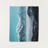 霧威厳のあるの谷を越えて登る山々 タペストリー (正面)