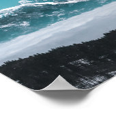 霧威厳のあるの谷を越えて登る山々 ポスター (角)