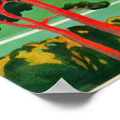 霧島日本ヴィンテージ旅行スピリッツのリトリート ポスター (角)