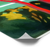 霧島日本ヴィンテージ旅行スピリッツのリトリート ポスター (角)