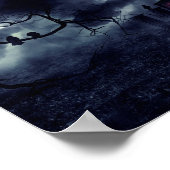 霧幽霊のよく出るとカラスの中の家 ポスター (角)