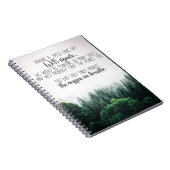 霧救の森の写真で木の酸素 ノートブック (右側)