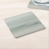 霧深いタスカニーのパステル調の朝 スクエアペーパーコースター (アングル)