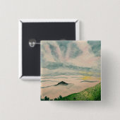 霧深い丘の頂上Pin 缶バッジ (正面&裏面)