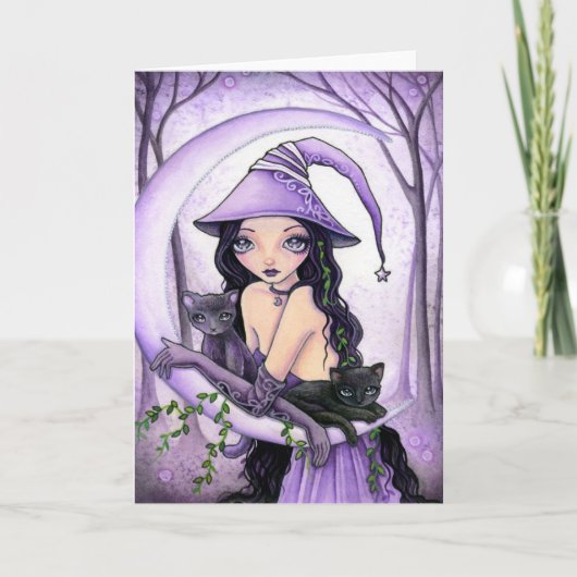 霧深い反射-空白のなカード カード (正面)