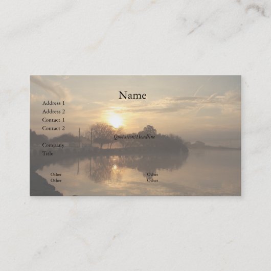 霧深い日10の名刺 名刺 (正面)