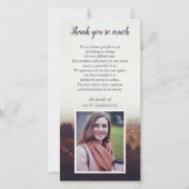 霧深い景色-写真-は悔やみや弔慰感謝していしています サンキューカード (正面)