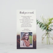 霧深い景色-写真-は悔やみや弔慰感謝していしています サンキューカード (スタンド正面)