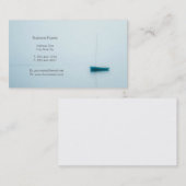 霧深い朝のヨット 名刺 (正面/裏面)