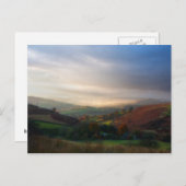 霧深い朝の眺め ポストカード (正面/裏面)