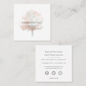 霧深い木の名刺 スクエア名刺 (正面/裏面)