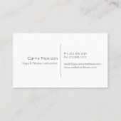 霧深い木の名刺 名刺 (裏面)