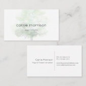 霧深い木の名刺 名刺 (正面/裏面)