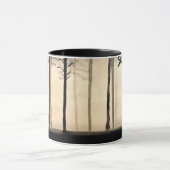 霧深い森林マグ マグカップ (中央)