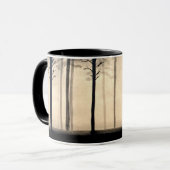 霧深い森林マグ マグカップ (正面左)