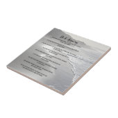 霧深い海のビーチはそれをとにかくします タイル (側面)