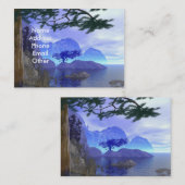 霧深い湖場面名刺 名刺 (正面/裏面)
