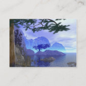 霧深い湖場面名刺 名刺 (裏面)