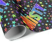 "霧深い虹の名" + 星 ラッピングペーパー (ロールコーナー)