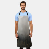 霧状の松の木 エプロン (着用した状態)