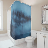 霧状の松林 シャワーカーテン (インサイチュ)