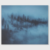 霧状の松林 ラッピングペーパー (フラット)